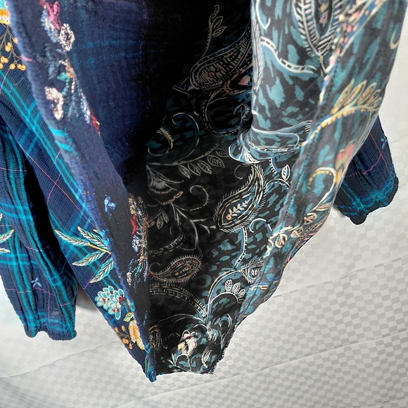 Johnny Was embroidered silk blendFrancisca blouse - Picture 8 of 15